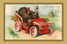 Thanksgiving Vintage Turkey Card