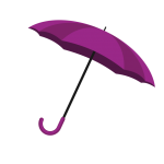 Umbrella Clipart Purple