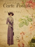 Victorian Woman Vintage Postcard
