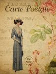 Victorian Woman Vintage Postcard