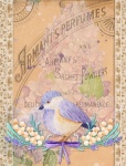 Vintage Lilac Perfume Poster