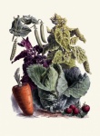 Vintage Vegetables Art Print