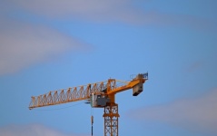 Yellow Crane Against The Sky