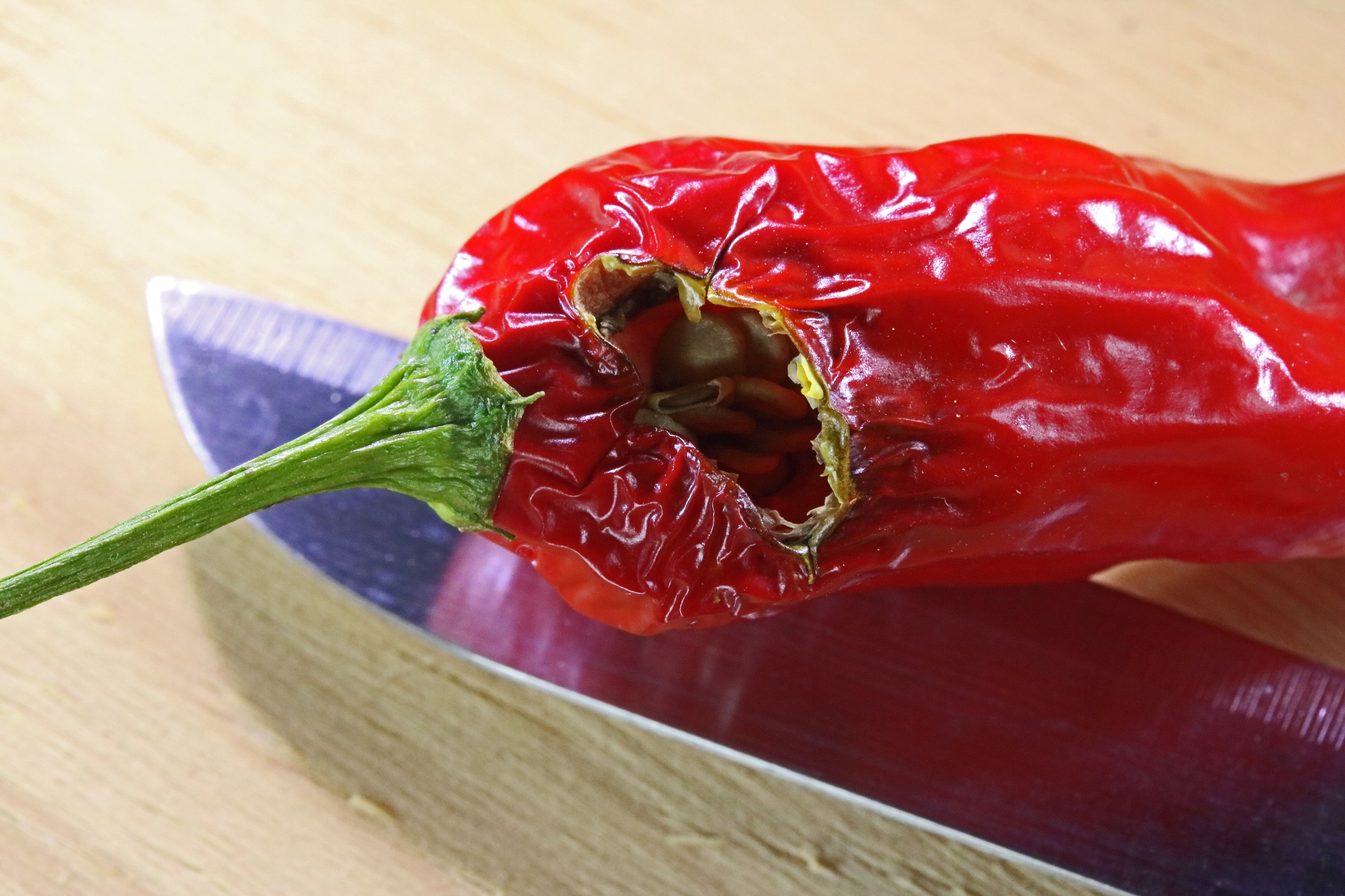 A Red Chili With A Hole
