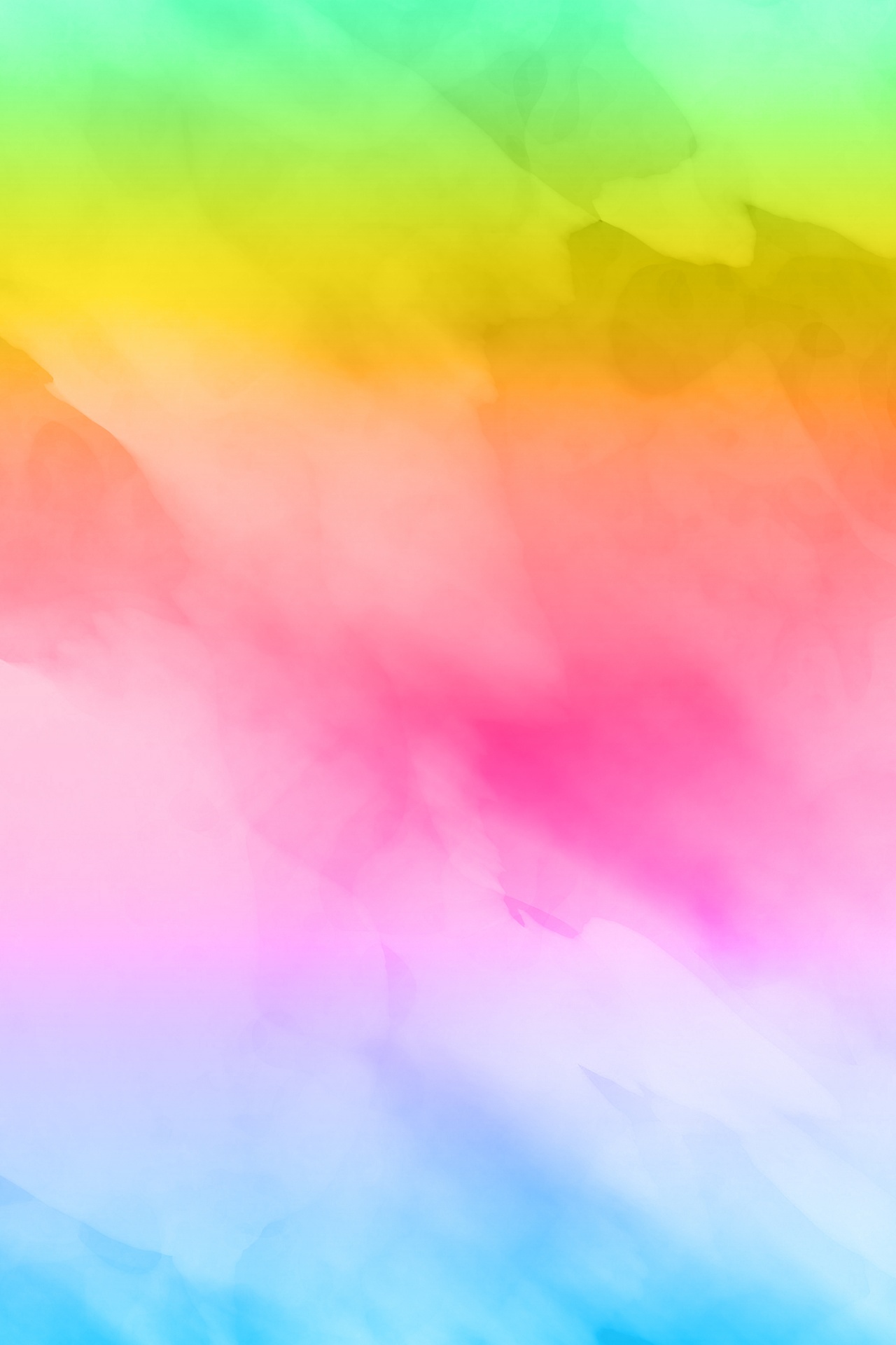 Abstract watercolor painting background in rainbow colors