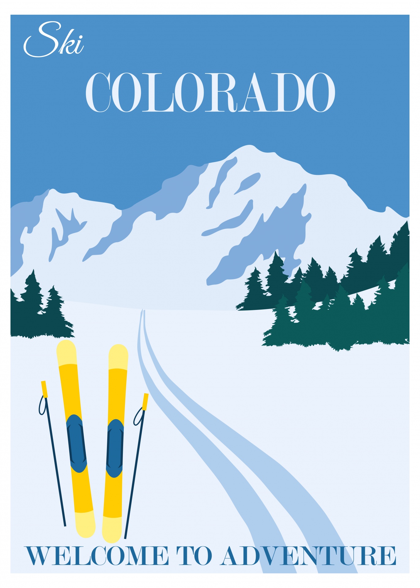 Colorado USA Travel Poster