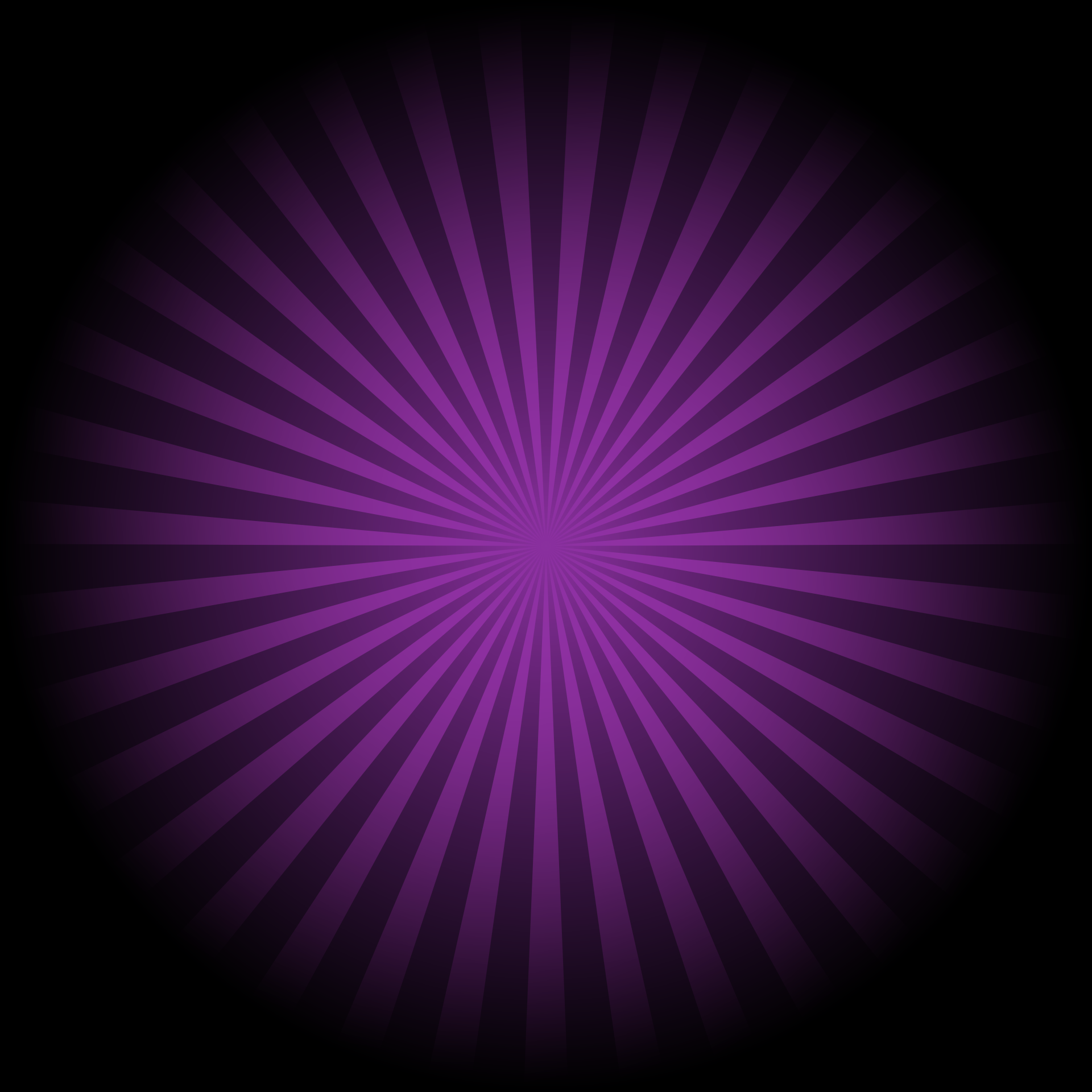 Purple starburst illustration on black background