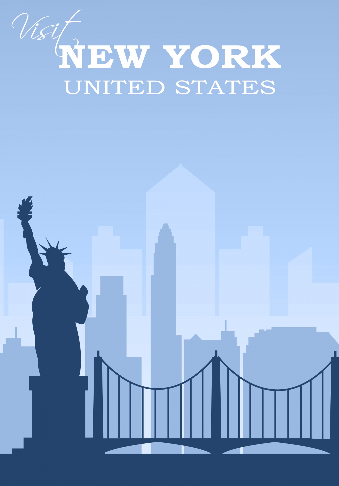 New York, USA Travel Poster