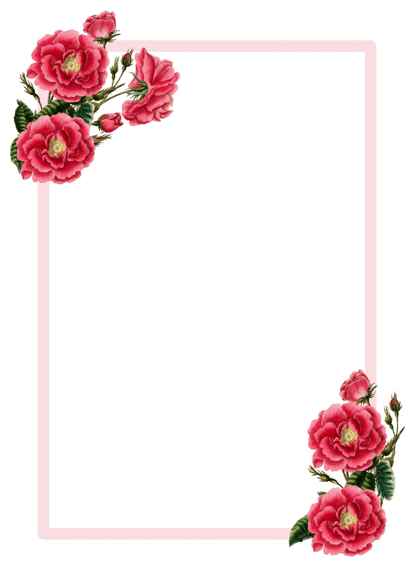 Roses Floral Invitation Card