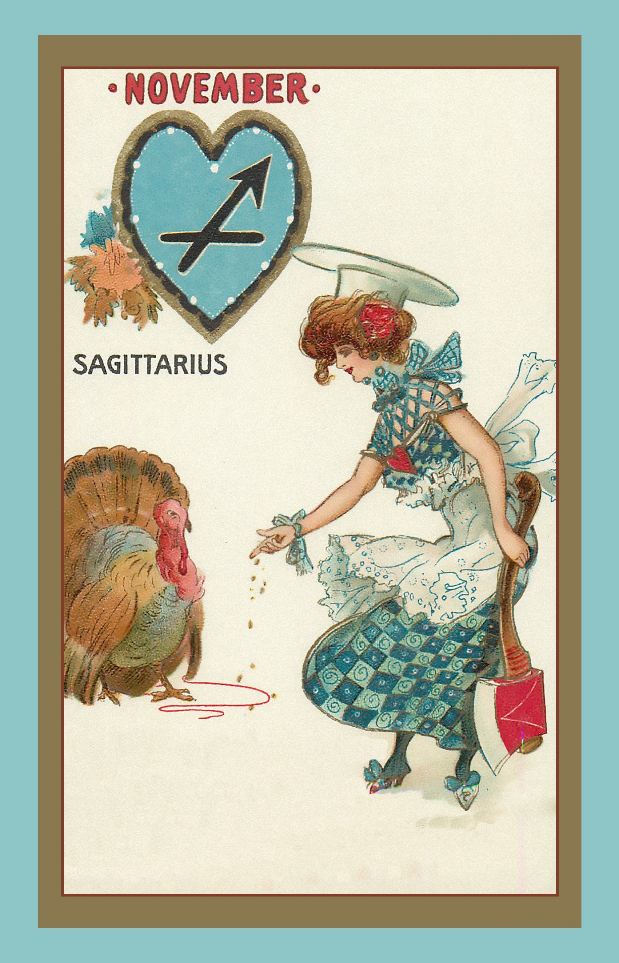 Sagittarius Vintage Zodiac Sign