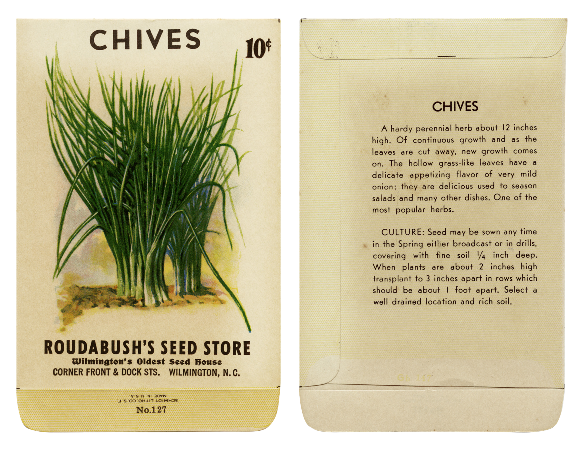 Seed Packet Vintage Chives