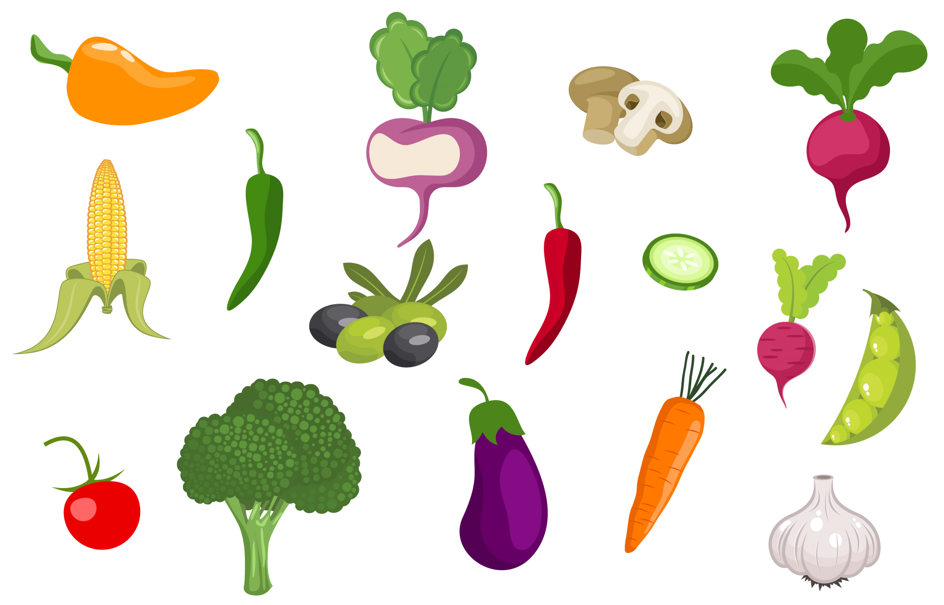 Vegetables Clipart Illustration