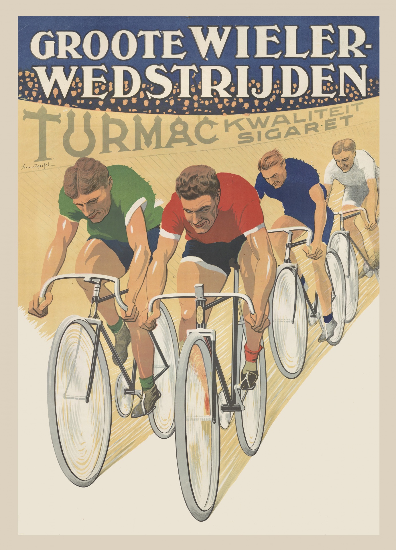 Vintage Cycle Racing Poster