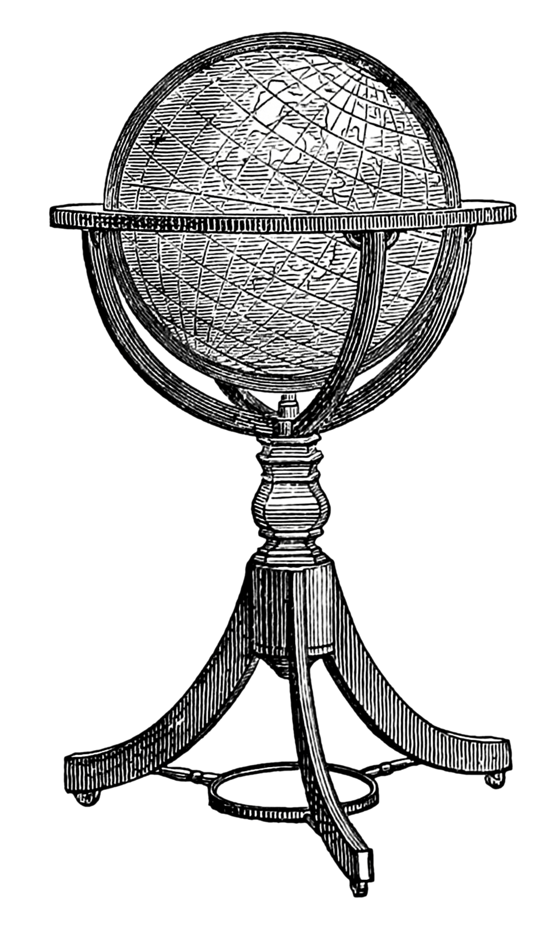 Vintage Globe On A Stand