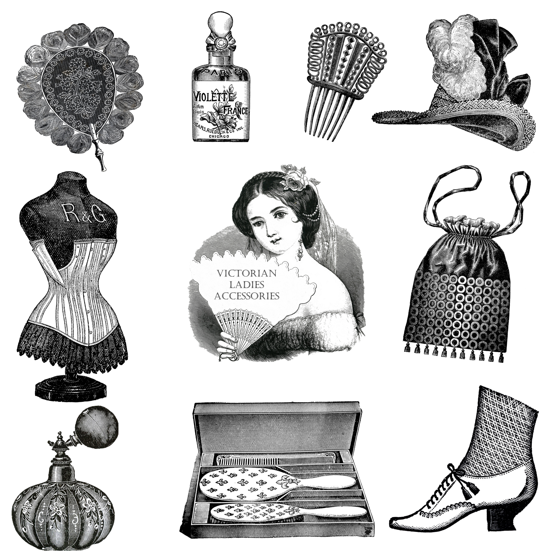 Vintage Victorian Women Accessories
