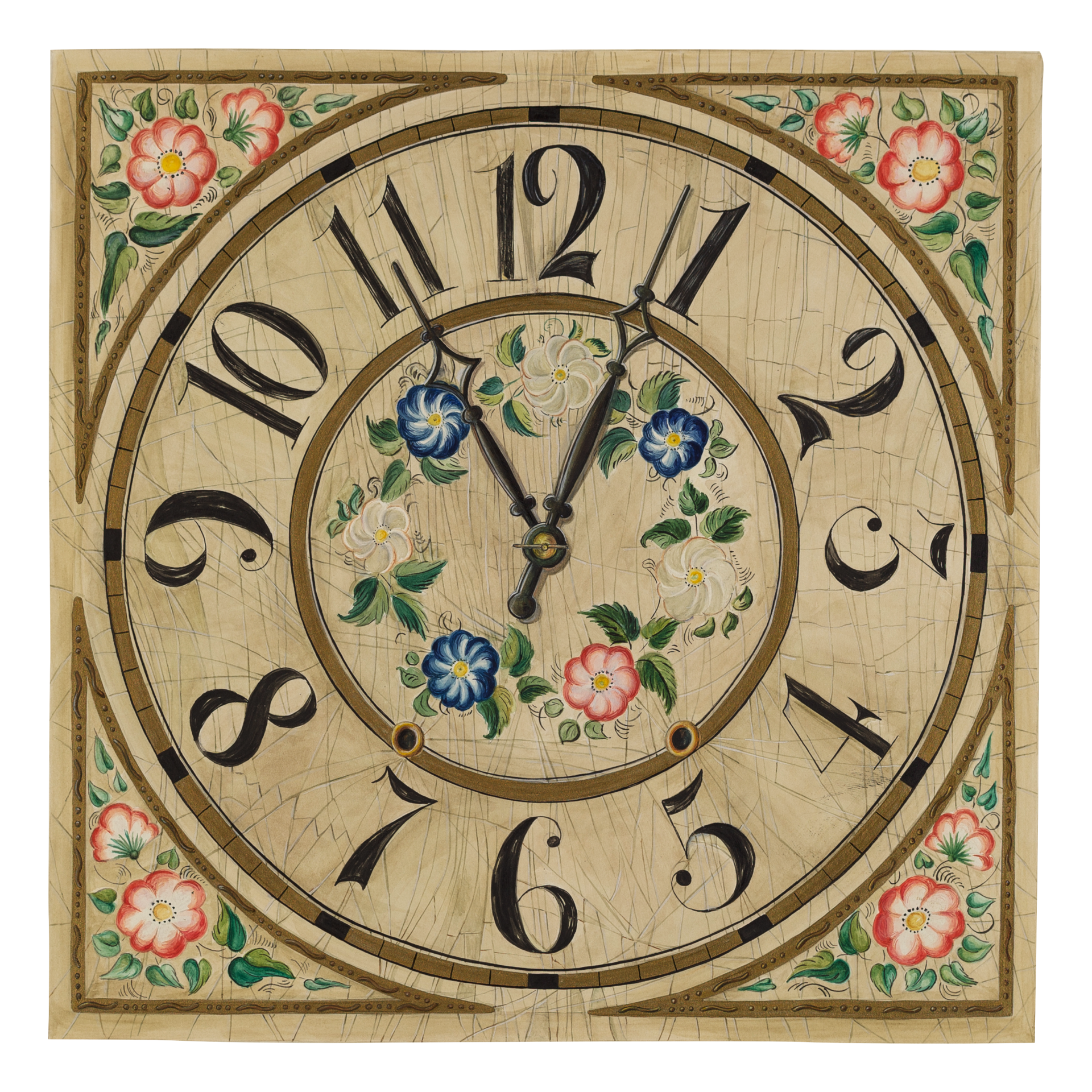 Vintage Wall Clock Clipart