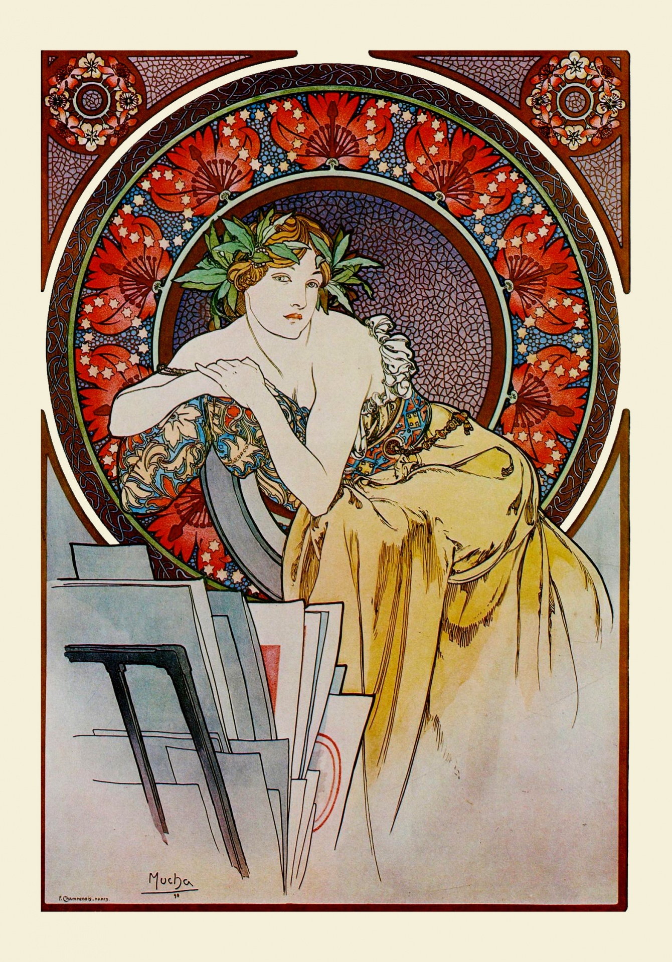 Woman Art Nouveau Poster