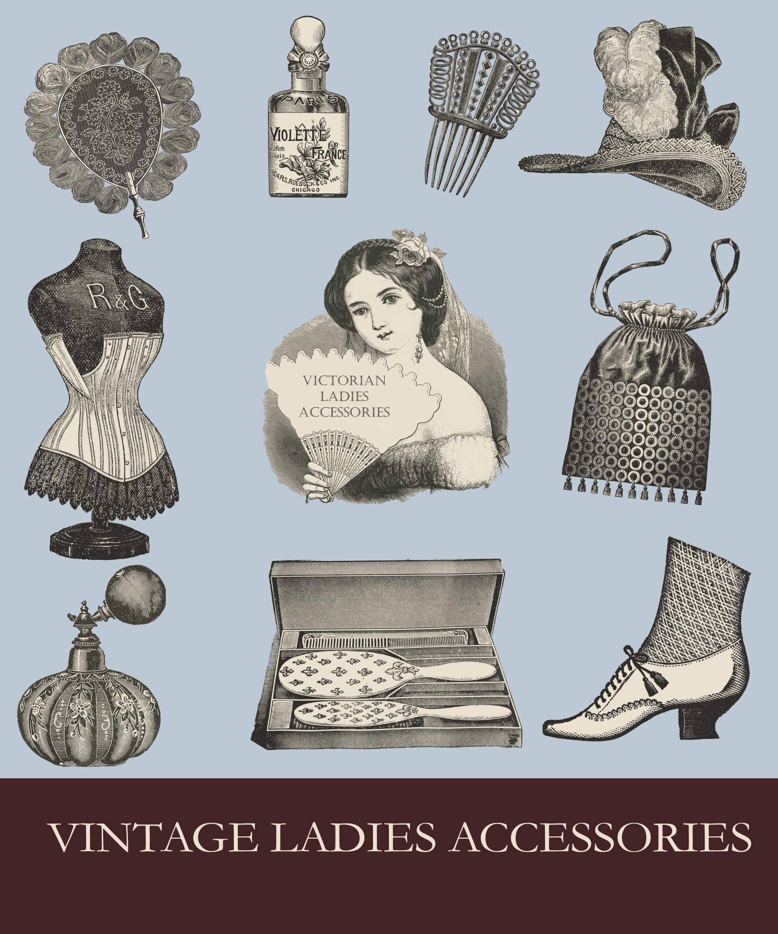 Womens Accessories Vintage Art
