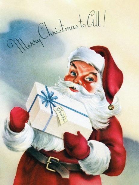 Santa Claus Christmas Postcard Free Stock Photo - Public Domain Pictures