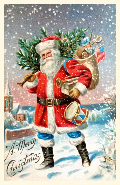 Postal de Navidad vintage antigua Stock de Foto gratis - Public Domain  Pictures