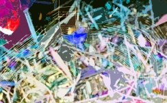 Abstract Invert Image Of Cobweb