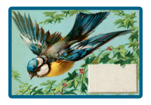 Bird Vintage Card Template