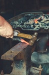 Blacksmith Forging Metal