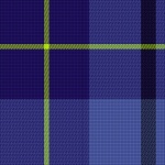 Blue Plaid With Lime Green
