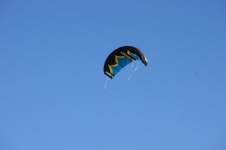 Blue Wind Surf Kite With Blue Sky