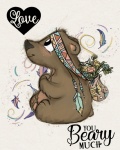 Boho Bear Love Poster