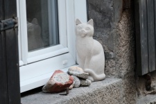 Earthenware Cat On A Window