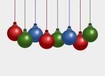 Christmas Baubles Background