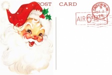 Christmas Postcard Santa