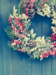 Christmas Wreath On A Wall
