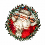 Clipart Christmas Santa Vintage