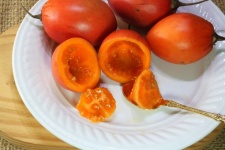 Cut Ripe Red Tree Tomato Fruit