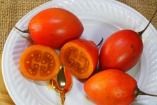 Cut Tree Tomato Fruit On Plate