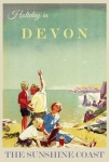 Devon Vintage Travel Poster