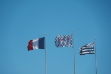 Flags Fluttering In The Wind