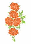 Flowers Orange Dahlia Clipart