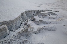 Glacier Covered With Snow