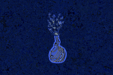 Contemporary Blue Vase
