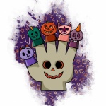 Halloween Finger Puppets Poster