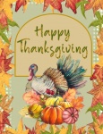 Vintage Thanksgiving Turkey Poster