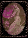 Vintage Halloween Poster In Pink