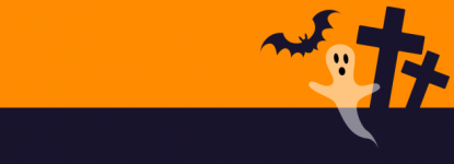 Ghost Halloween Banner