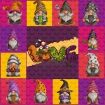 Halloween Gnome Collage