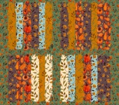 Autumn Fabric Strips Background