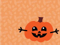 Halloween Pumpkin With Copy Space