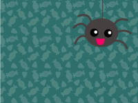 Halloween Spider With Copy Space